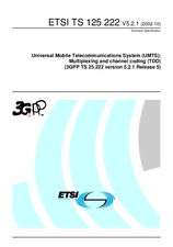WITHDRAWN ETSI TS 125222-V5.2.0 30.9.2002 preview