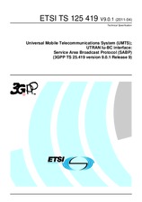 WITHDRAWN ETSI TS 125419-V9.0.0 26.1.2010 preview