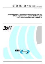 WITHDRAWN ETSI TS 125442-V9.0.0 14.1.2010 preview