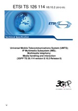 WITHDRAWN ETSI TS 126114-V8.10.1 25.4.2012 preview