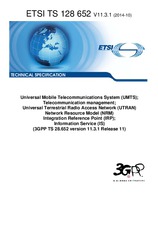 WITHDRAWN ETSI TS 128652-V11.3.0 15.7.2014 preview