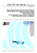 Preview ETSI TS 129199-20-V7.0.1 31.3.2007