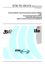 Standard ETSI TS 129273-V8.5.0 14.4.2010 preview