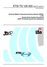 Standard ETSI TS 129303-V8.0.0 23.1.2009 preview