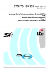 Standard ETSI TS 129303-V8.3.0 13.10.2009 preview