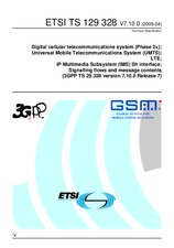 Standard ETSI TS 129328-V7.10.0 23.4.2009 preview