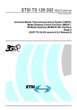 Standard ETSI TS 129332-V6.2.0 30.6.2005 preview