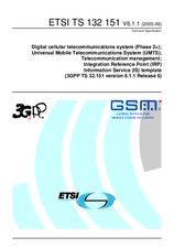 Preview ETSI TS 132151-V6.1.0 31.3.2005