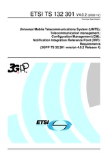 WITHDRAWN ETSI TS 132301-V4.0.1 31.3.2002 preview