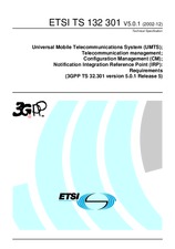 WITHDRAWN ETSI TS 132301-V5.0.0 31.3.2002 preview