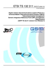 WITHDRAWN ETSI TS 132311-V4.0.1 30.7.2001 preview