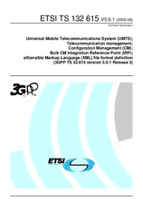 WITHDRAWN ETSI TS 132615-V5.0.0 27.6.2002 preview