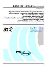 Preview ETSI TS 132622-V6.3.0 31.12.2004