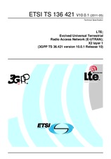 WITHDRAWN ETSI TS 136421-V10.0.0 20.1.2011 preview