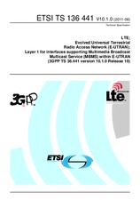 Standard ETSI TS 136441-V10.1.0 30.6.2011 preview