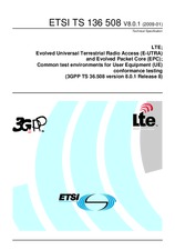 Standard ETSI TS 136508-V8.0.1 29.1.2009 preview