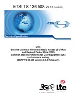 Standard ETSI TS 136508-V9.7.0 9.2.2012 preview