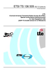 Standard ETSI TS 136509-V8.1.0 15.4.2009 preview
