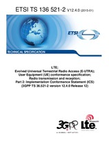 Standard ETSI TS 136521-2-V12.4.0 12.1.2015 preview