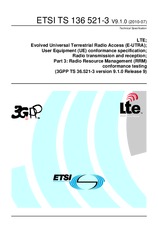 Standard ETSI TS 136521-3-V9.1.0 15.7.2010 preview