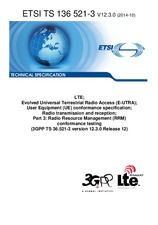 Standard ETSI TS 136521-3-V12.3.0 31.10.2014 preview