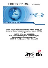 Standard ETSI TS 137113-V11.3.0 4.2.2015 preview