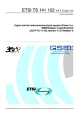 Standard ETSI TS 141102-V4.1.0 31.7.2001 preview