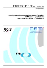 Standard ETSI TS 141102-V4.2.0 30.9.2001 preview