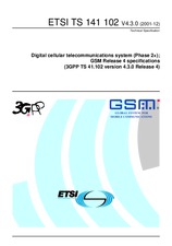Standard ETSI TS 141102-V4.3.0 31.12.2001 preview