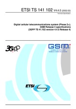 Standard ETSI TS 141102-V4.4.0 31.3.2002 preview