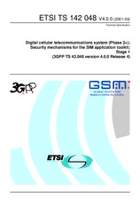 Standard ETSI TS 142048-V4.0.0 31.3.2001 preview