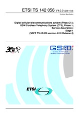 Standard ETSI TS 142056-V4.0.0 31.3.2001 preview