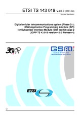 Standard ETSI TS 143019-V4.0.0 25.10.2001 preview