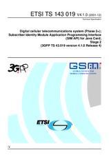 Standard ETSI TS 143019-V4.1.0 31.12.2001 preview