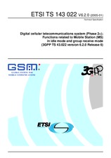 Standard ETSI TS 143022-V6.2.0 31.1.2005 preview