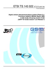 Standard ETSI TS 143022-V7.2.0 30.6.2007 preview