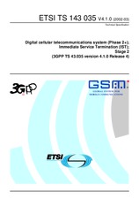 Standard ETSI TS 143035-V4.1.0 31.3.2002 preview