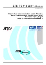 Standard ETSI TS 143063-V4.0.0 31.3.2001 preview