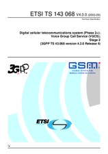 Standard ETSI TS 143068-V4.3.0 30.9.2003 preview