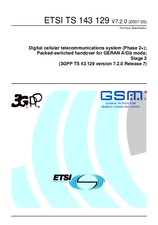 Standard ETSI TS 143129-V7.2.0 31.5.2007 preview