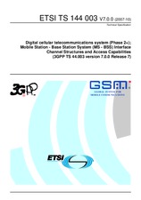 Standard ETSI TS 144003-V7.0.0 8.10.2007 preview