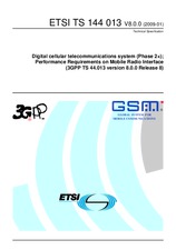 Standard ETSI TS 144013-V8.0.0 20.1.2009 preview