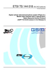 Standard ETSI TS 144018-V4.14.0 30.4.2003 preview