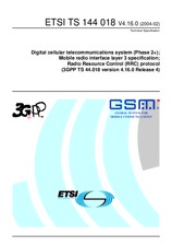 Standard ETSI TS 144018-V4.16.0 26.2.2004 preview