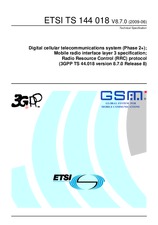 Standard ETSI TS 144018-V8.7.0 19.6.2009 preview