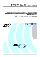 Standard ETSI TS 144021-V5.0.1 30.9.2002 preview