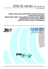 Standard ETSI TS 144031-V4.1.0 23.7.2001 preview