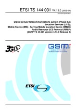 Standard ETSI TS 144031-V4.13.0 31.1.2005 preview