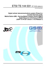 Standard ETSI TS 144031-V7.10.0 19.1.2009 preview