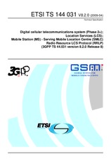 Standard ETSI TS 144031-V8.2.0 15.4.2009 preview